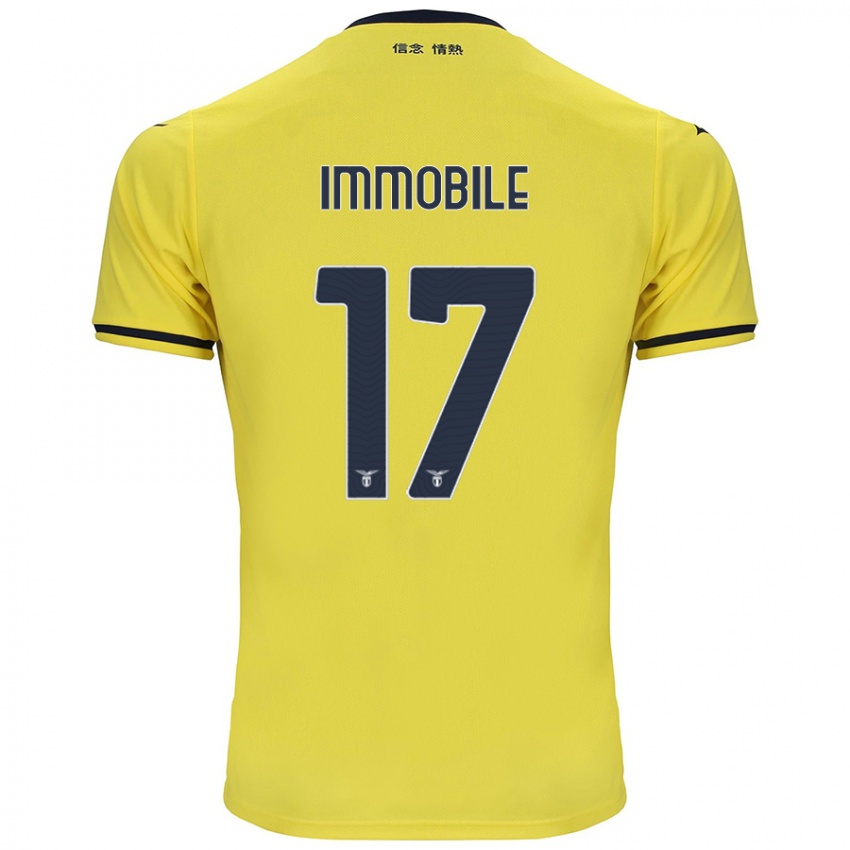 Kinder Ciro Immobile #17 Gelb Auswärtstrikot Trikot 2024/25 T-Shirt