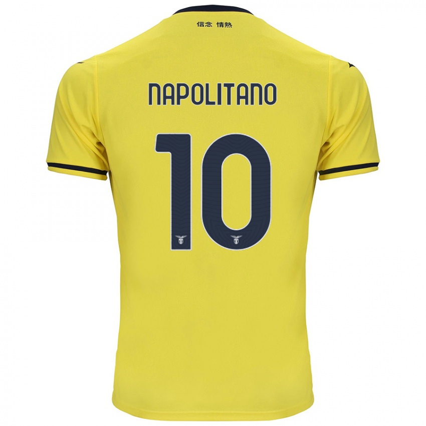 Kinder Luca Napolitano #10 Gelb Auswärtstrikot Trikot 2024/25 T-Shirt