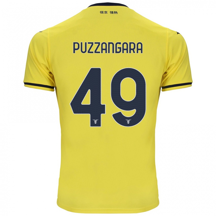 Kinder Angelo Antonio Puzzangara #49 Gelb Auswärtstrikot Trikot 2024/25 T-Shirt