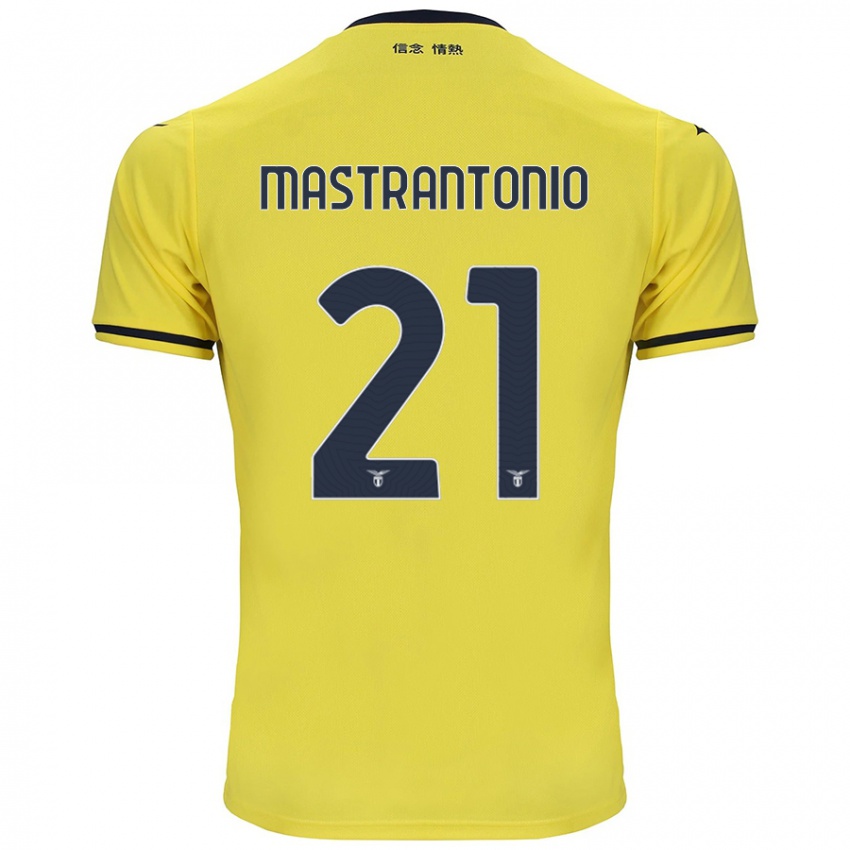 Kinder Ella Mastrantonio #21 Gelb Auswärtstrikot Trikot 2024/25 T-Shirt