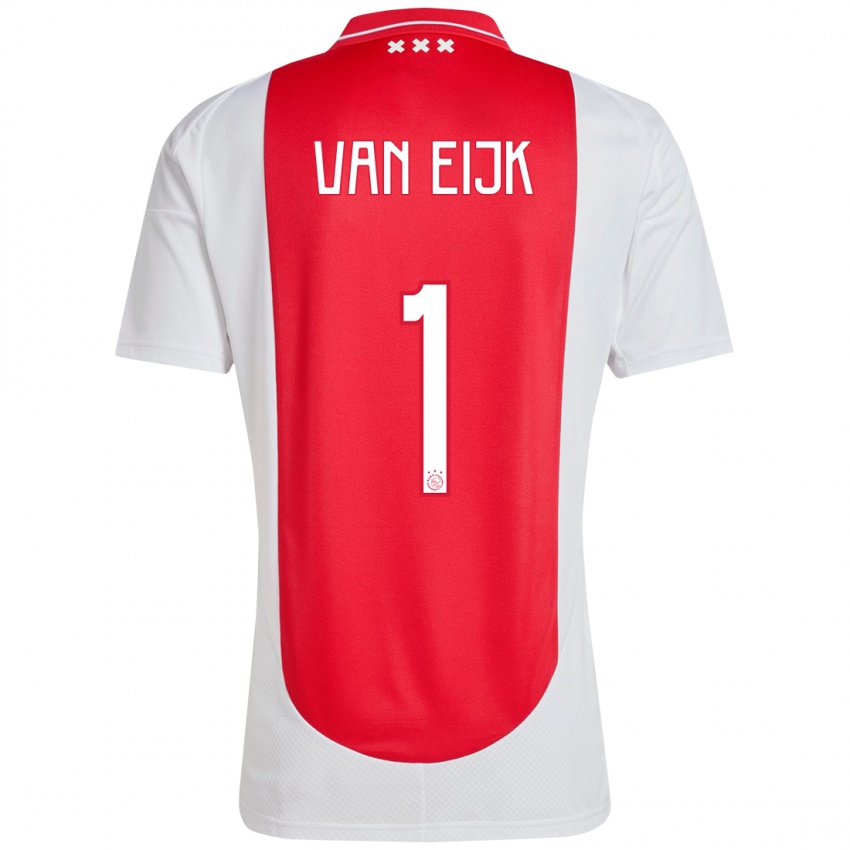 Herren Regina Van Eijk #1 Rot Weiß Heimtrikot Trikot 2024/25 T-Shirt