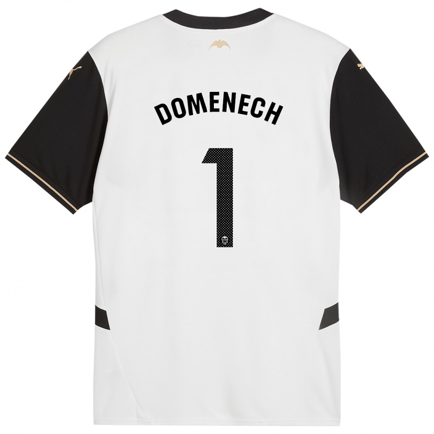 Herren Jaume Domenech #1 Weiß Schwarz Heimtrikot Trikot 2024/25 T-Shirt