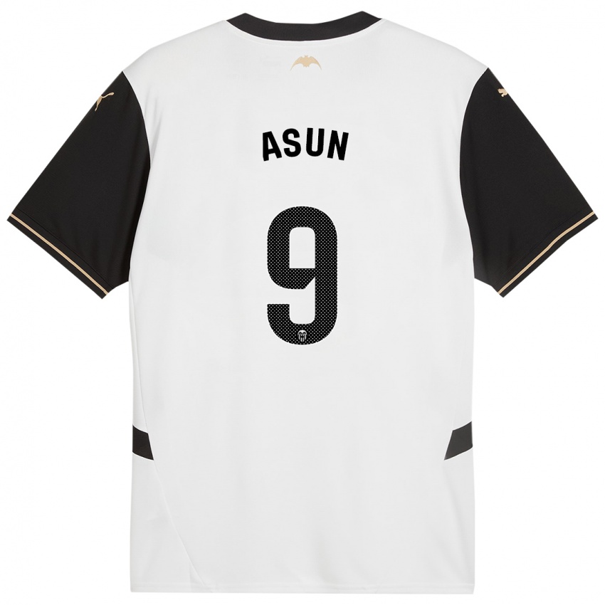 Herren Asun #9 Weiß Schwarz Heimtrikot Trikot 2024/25 T-Shirt