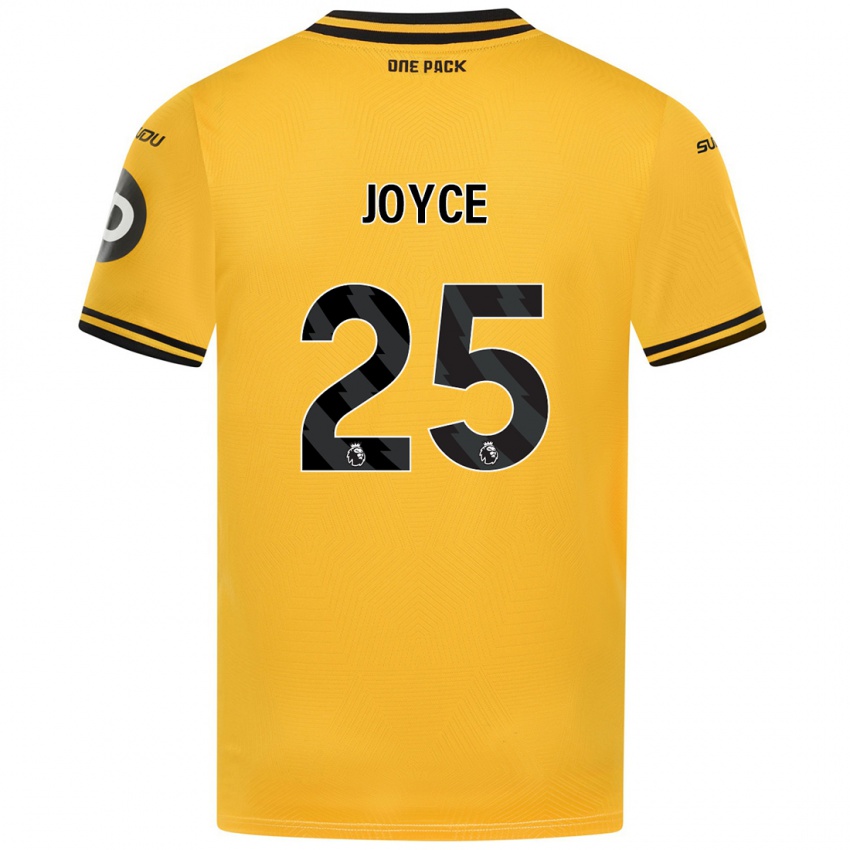 Herren Leonie Joyce #25 Gelb Heimtrikot Trikot 2024/25 T-Shirt