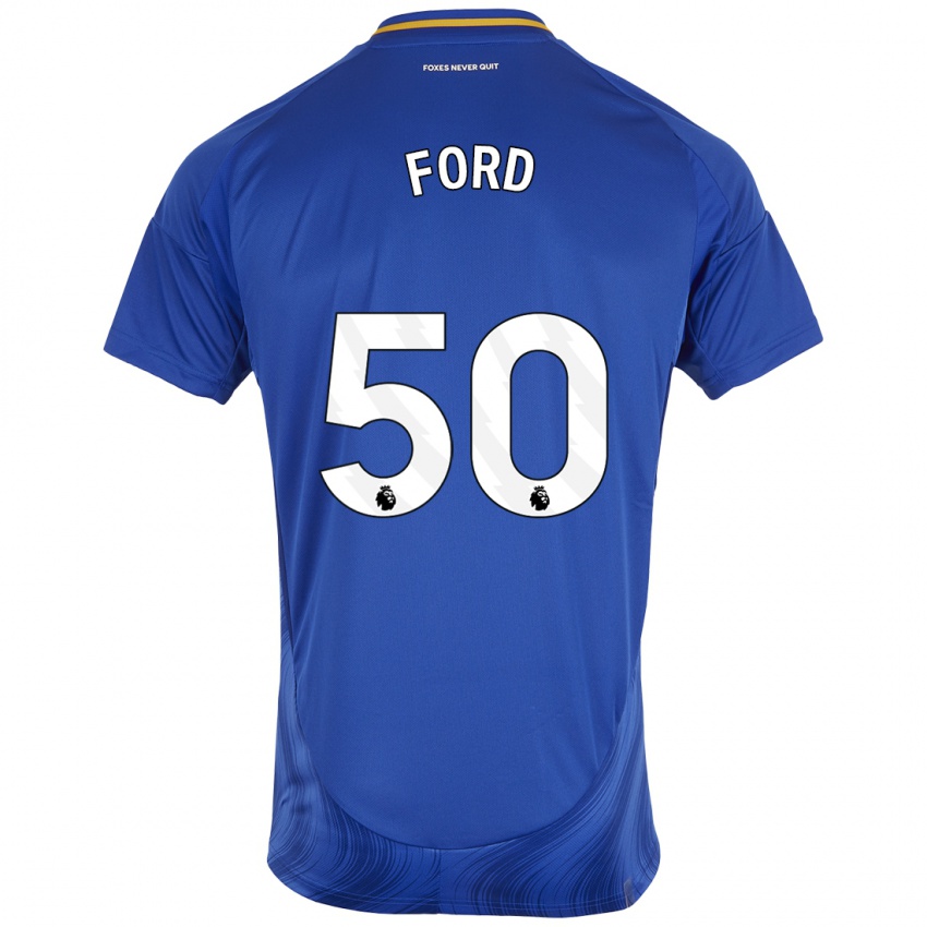 Herren Harvey Godsmark Ford #50 Blau Weiß Heimtrikot Trikot 2024/25 T-Shirt