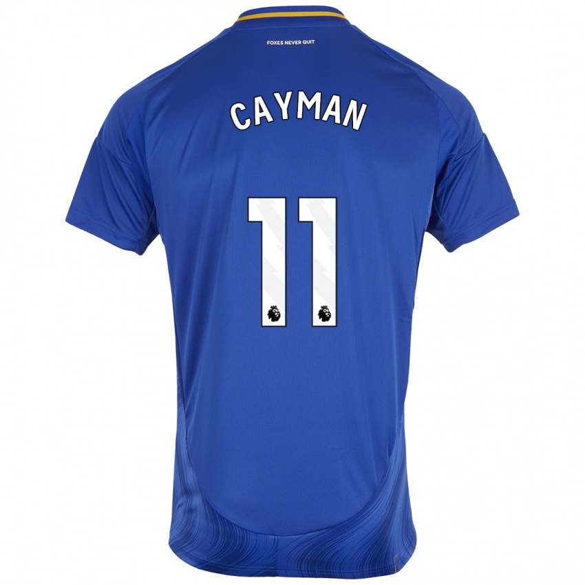 Herren Janice Cayman #11 Blau Weiß Heimtrikot Trikot 2024/25 T-Shirt