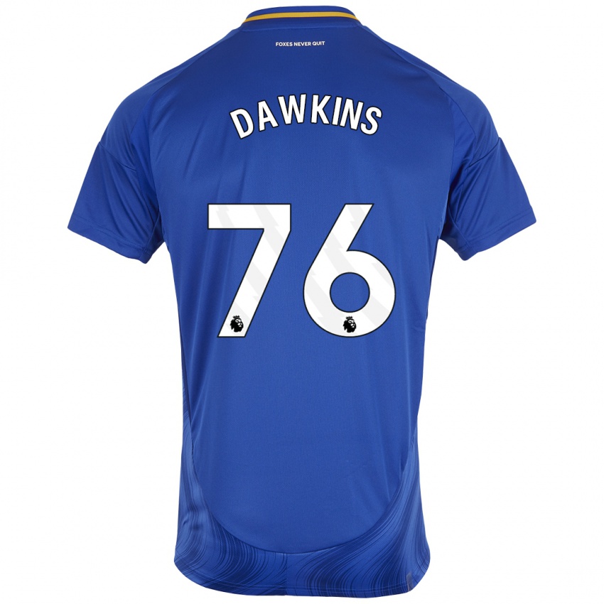 Herren Kartell Dawkins #76 Blau Weiß Heimtrikot Trikot 2024/25 T-Shirt