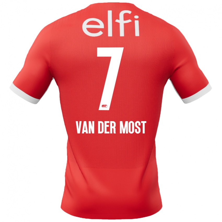 Herren Veerle Van Der Most #7 Rot Weiß Heimtrikot Trikot 2024/25 T-Shirt