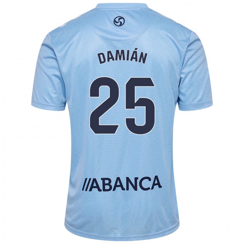 Herren Damián Rodríguez #25 Himmelblau Heimtrikot Trikot 2024/25 T-Shirt