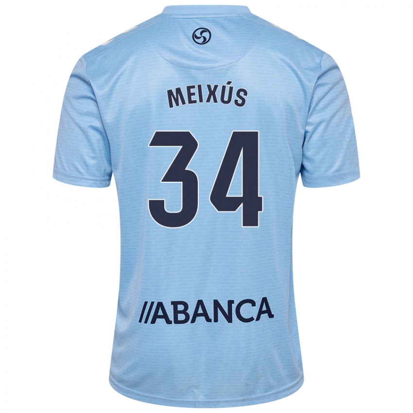 Herren Pablo Meixús #34 Himmelblau Heimtrikot Trikot 2024/25 T-Shirt