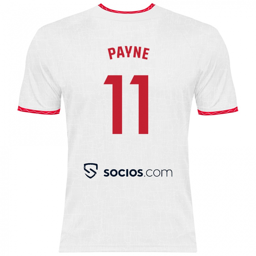 Herren Antionette Oyedupe Toni Payne #11 Weiß Rot Heimtrikot Trikot 2024/25 T-Shirt