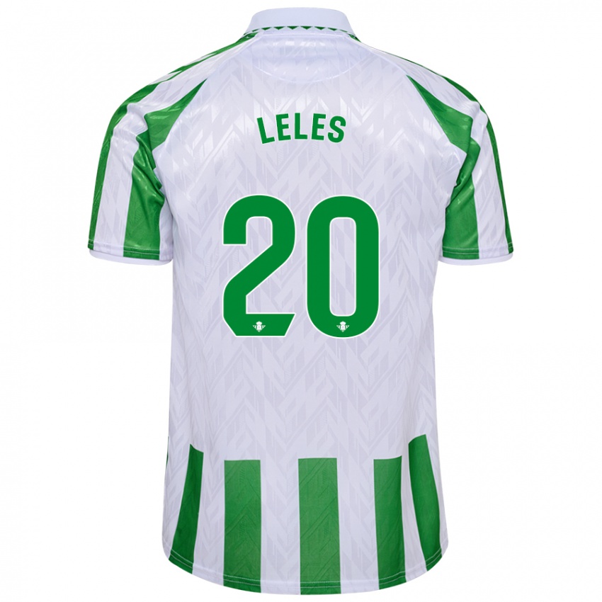 Herren María De Los Ángeles Carrión Egido #20 Grün Weiße Streifen Heimtrikot Trikot 2024/25 T-Shirt