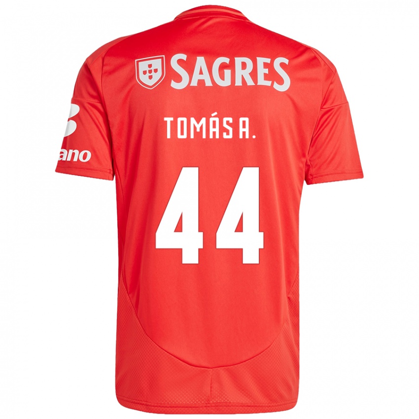 Herren Tomas Araujo #44 Rot Weiß Heimtrikot Trikot 2024/25 T-Shirt