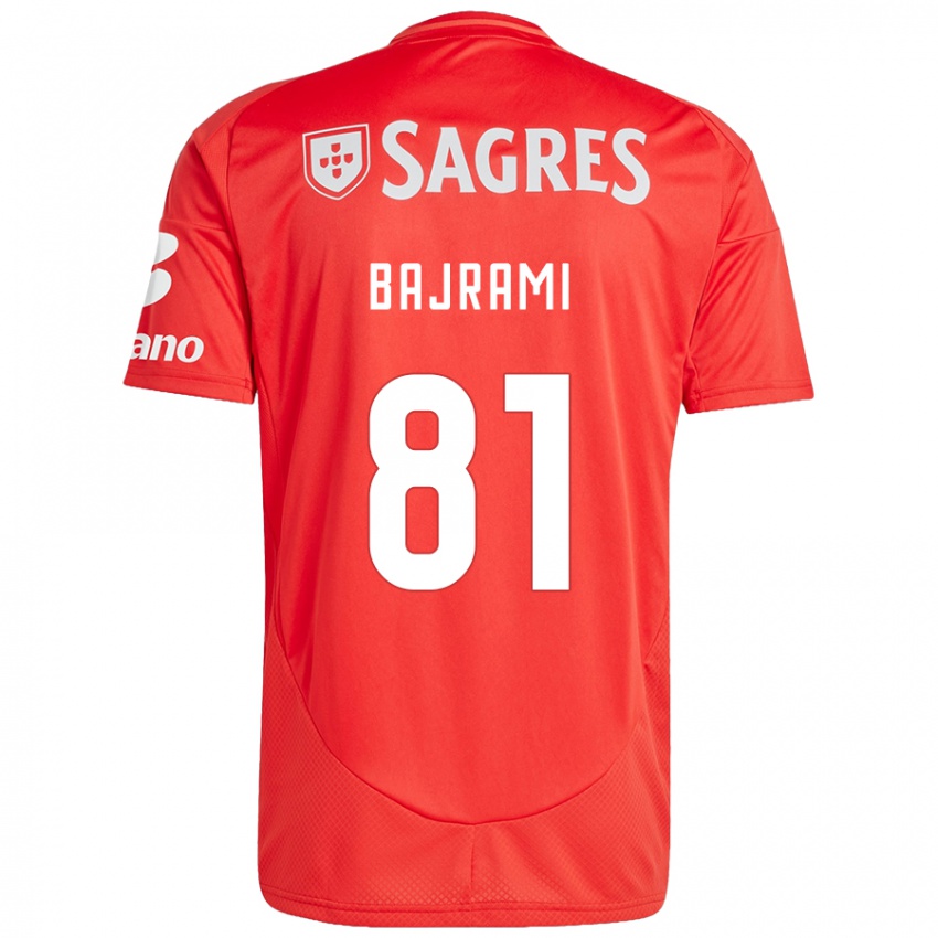 Herren Adrian Bajrami #81 Rot Weiß Heimtrikot Trikot 2024/25 T-Shirt