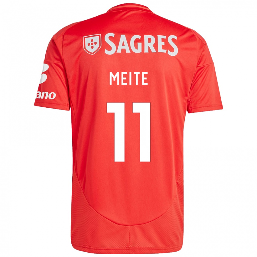 Herren Soualiho Meite #11 Rot Weiß Heimtrikot Trikot 2024/25 T-Shirt