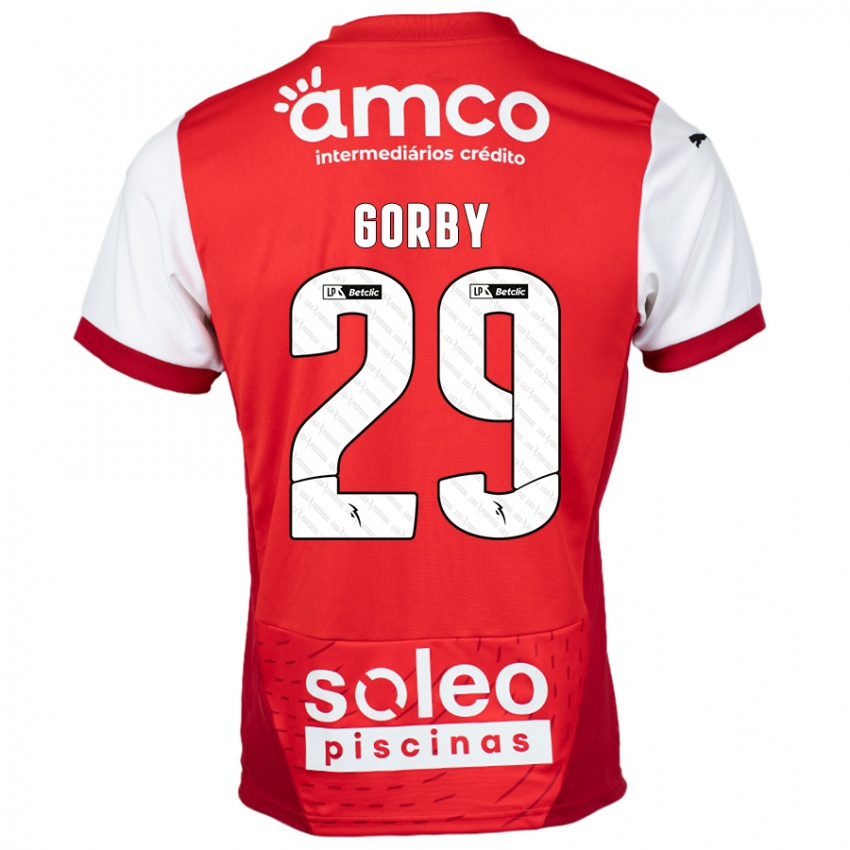 Herren Gorby #29 Rot Weiß Heimtrikot Trikot 2024/25 T-Shirt