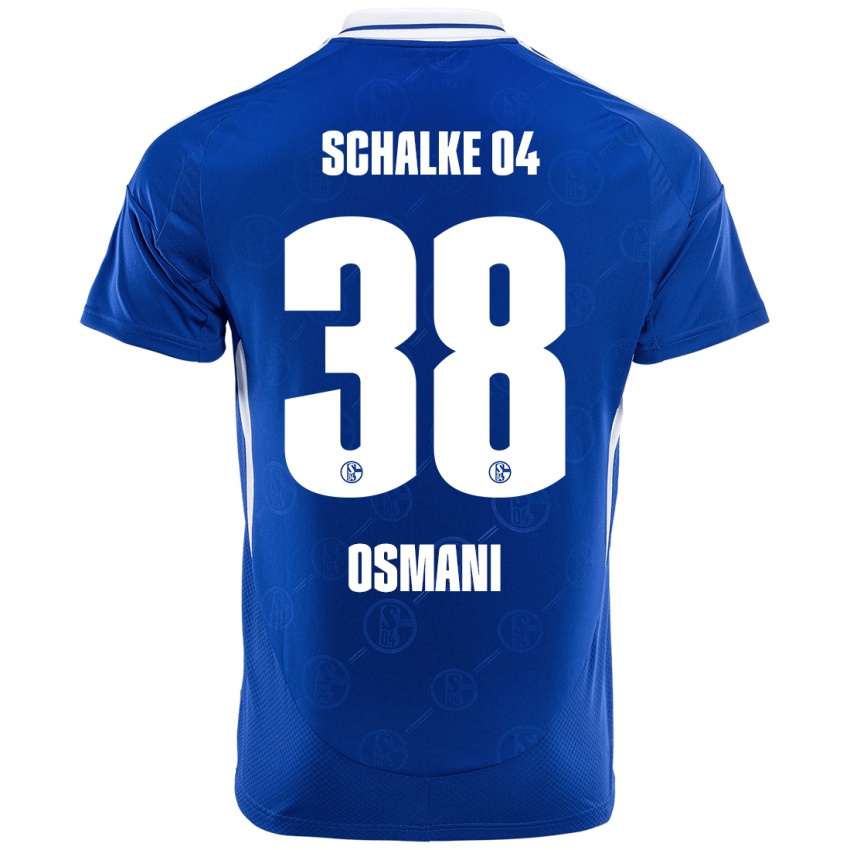 Herren Tristan Osmani #38 Königsblau Heimtrikot Trikot 2024/25 T-Shirt