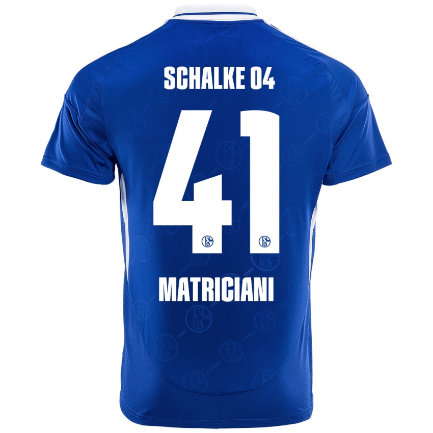 Herren Henning Matriciani #41 Königsblau Heimtrikot Trikot 2024/25 T-Shirt