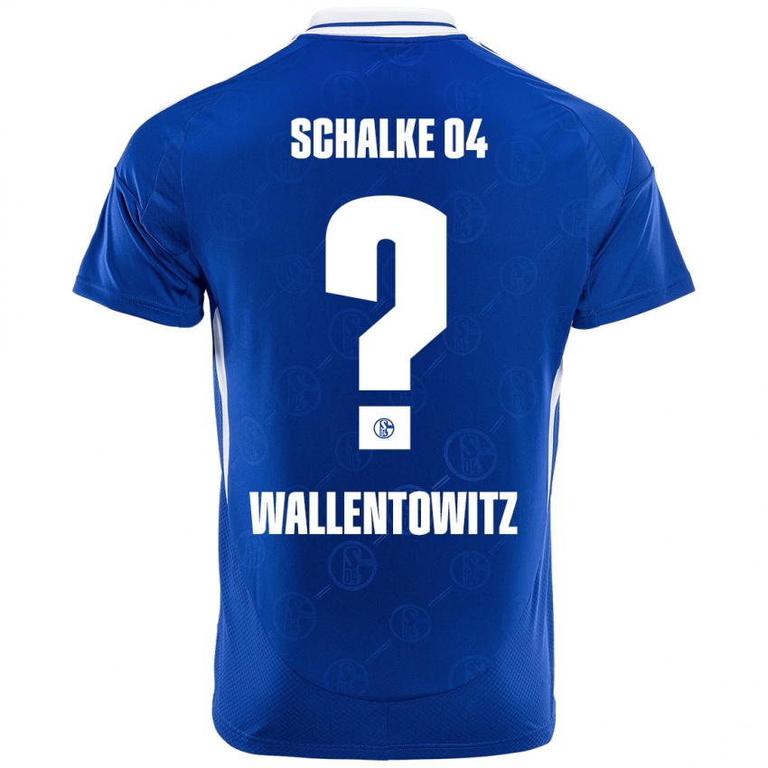 Herren Mika Wallentowitz #0 Königsblau Heimtrikot Trikot 2024/25 T-Shirt