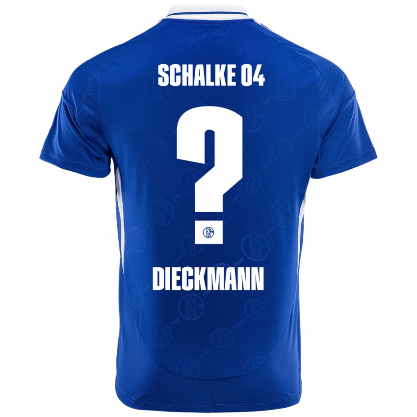 Herren Jonas Dieckmann #0 Königsblau Heimtrikot Trikot 2024/25 T-Shirt