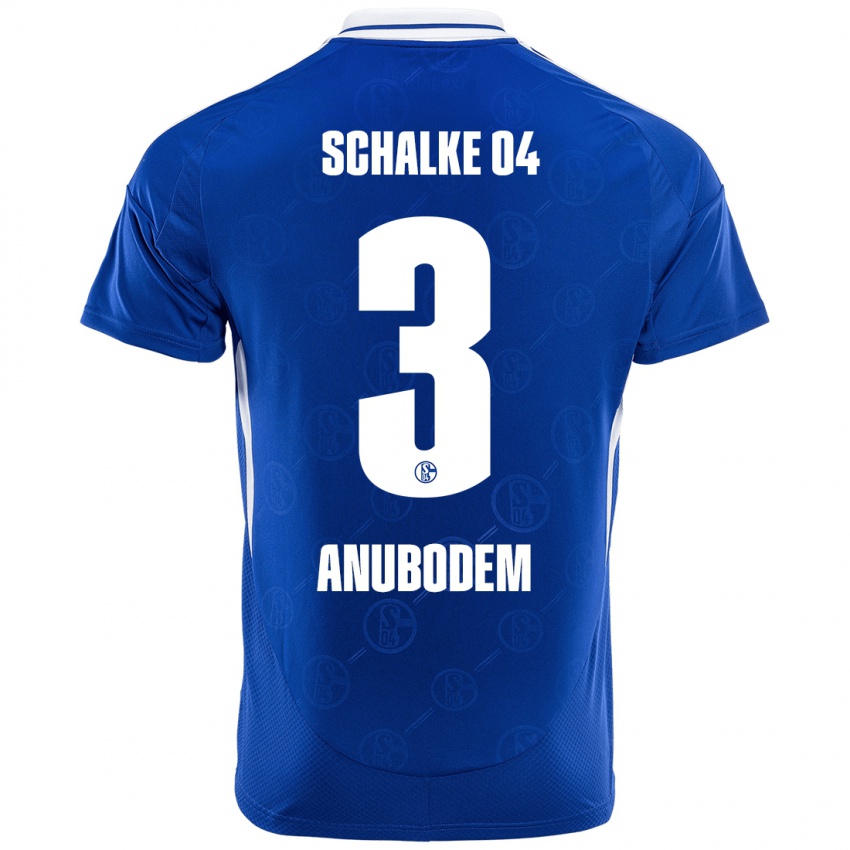 Herren Ngufor Anubodem #3 Königsblau Heimtrikot Trikot 2024/25 T-Shirt