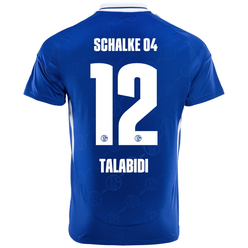 Herren Malik Talabidi #12 Königsblau Heimtrikot Trikot 2024/25 T-Shirt