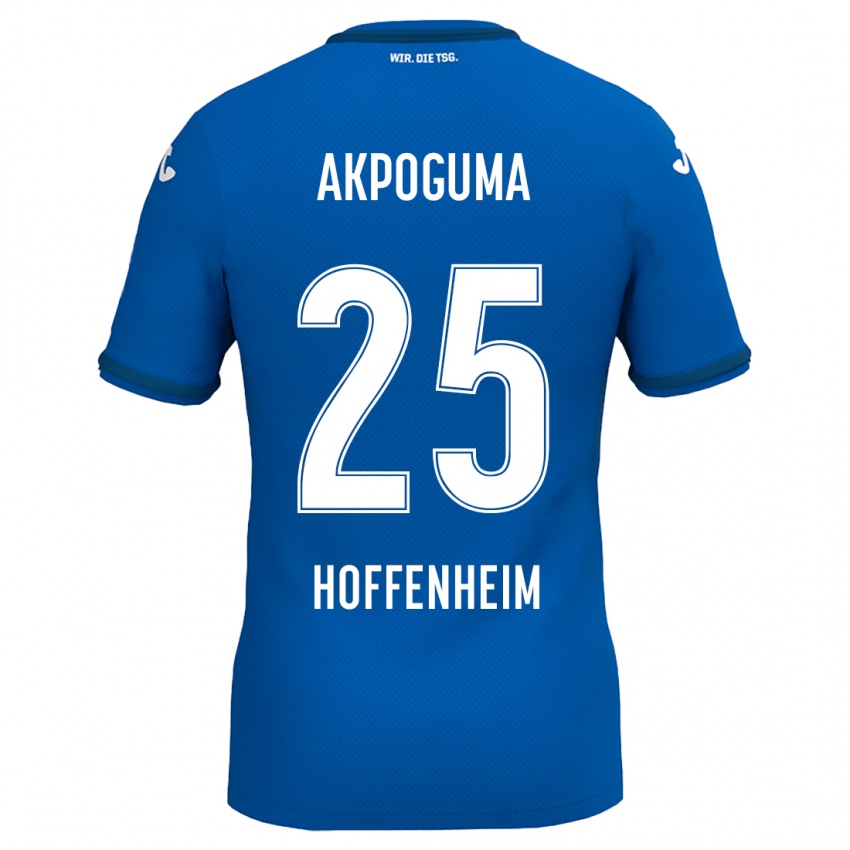 Herren Kevin Akpoguma #25 Königsblau Heimtrikot Trikot 2024/25 T-Shirt