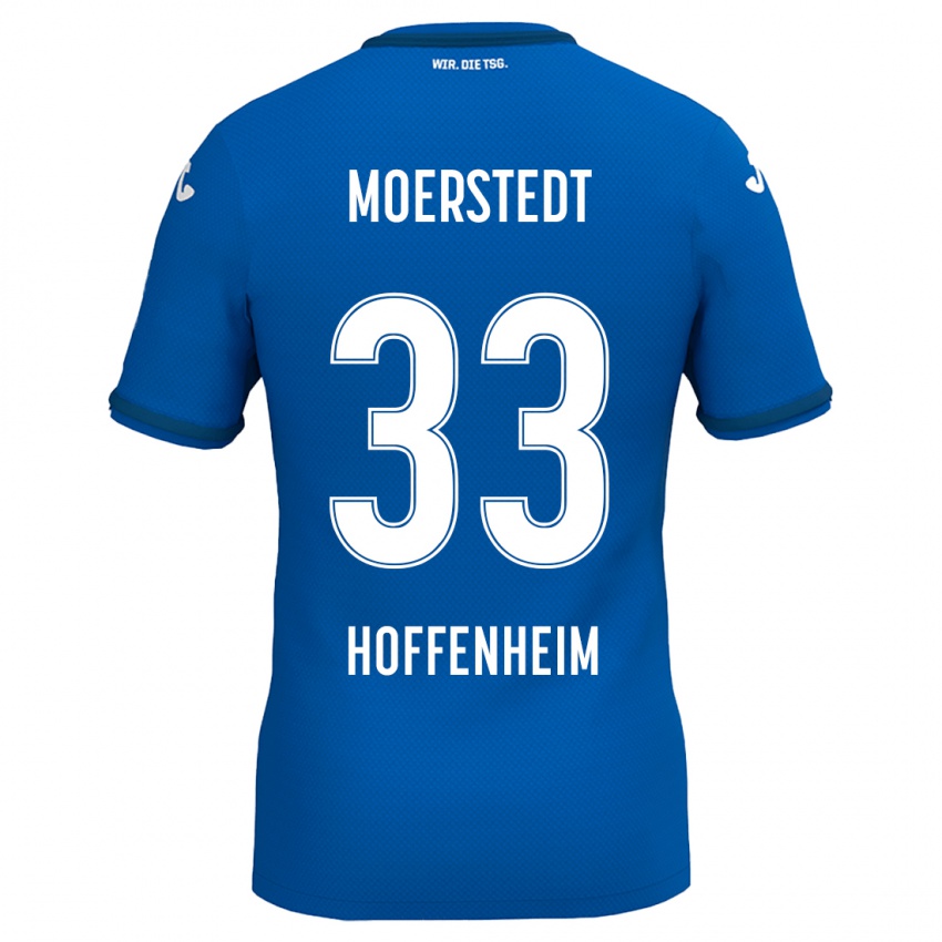 Herren Max Moerstedt #33 Königsblau Heimtrikot Trikot 2024/25 T-Shirt