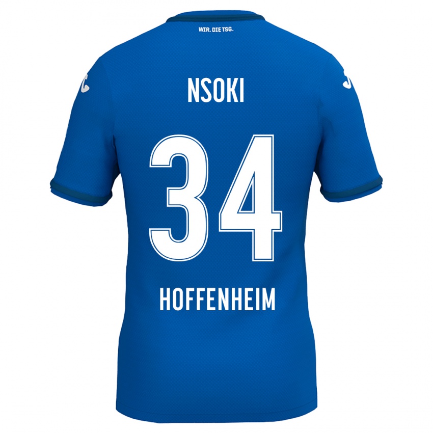 Herren Stanley Nsoki #34 Königsblau Heimtrikot Trikot 2024/25 T-Shirt