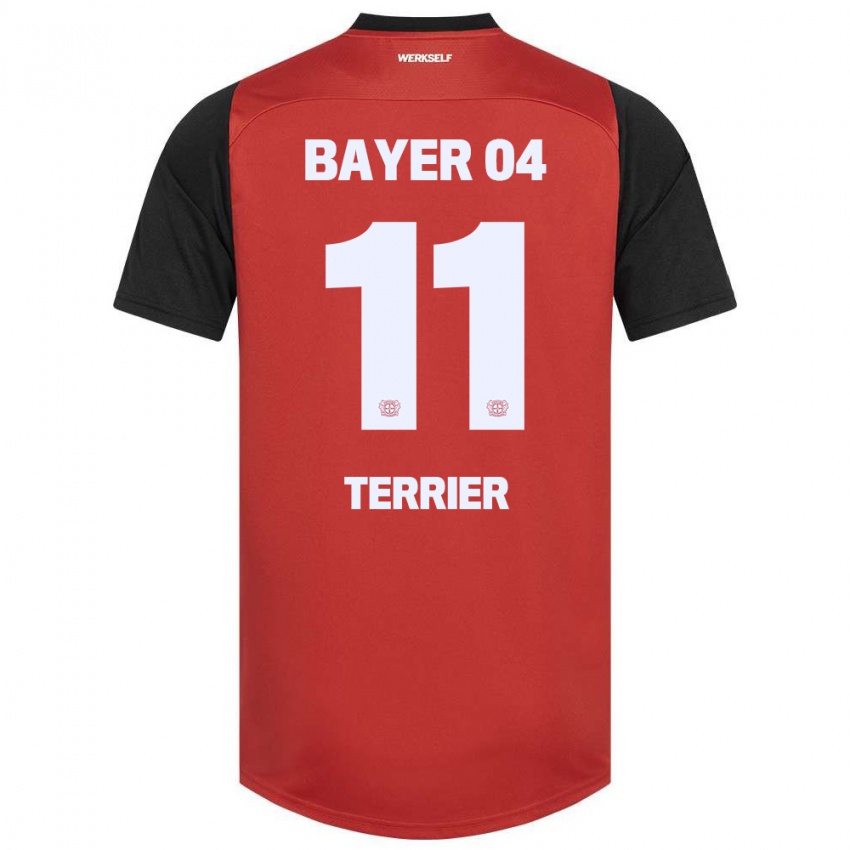 Herren Martin Terrier #11 Rot Schwarz Heimtrikot Trikot 2024/25 T-Shirt