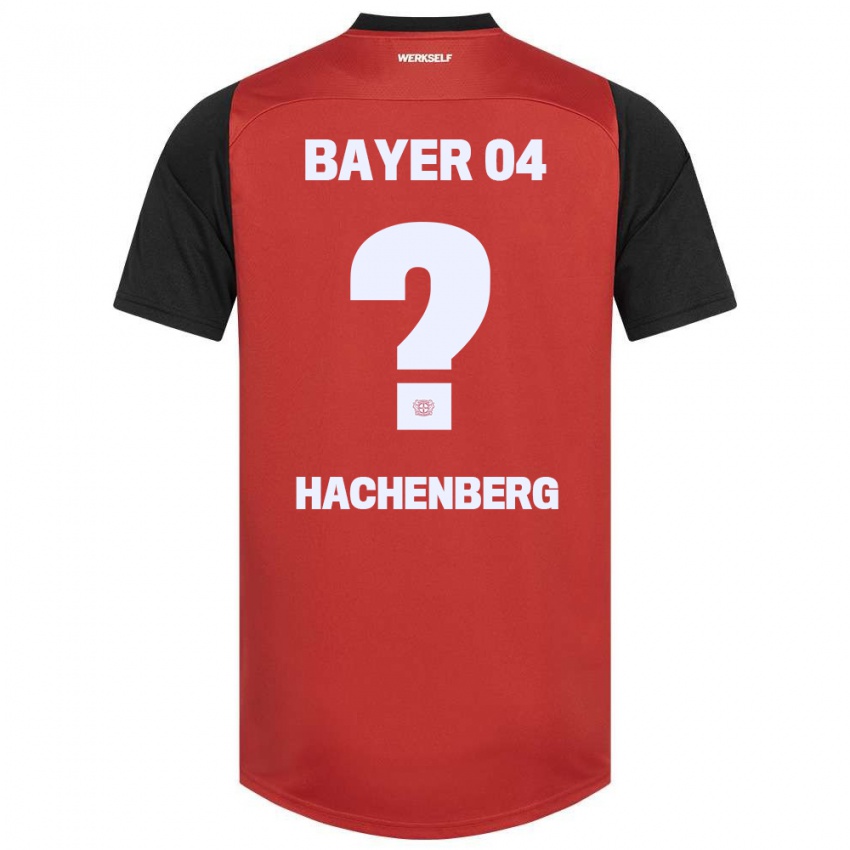 Herren Merlin Hachenberg #0 Rot Schwarz Heimtrikot Trikot 2024/25 T-Shirt