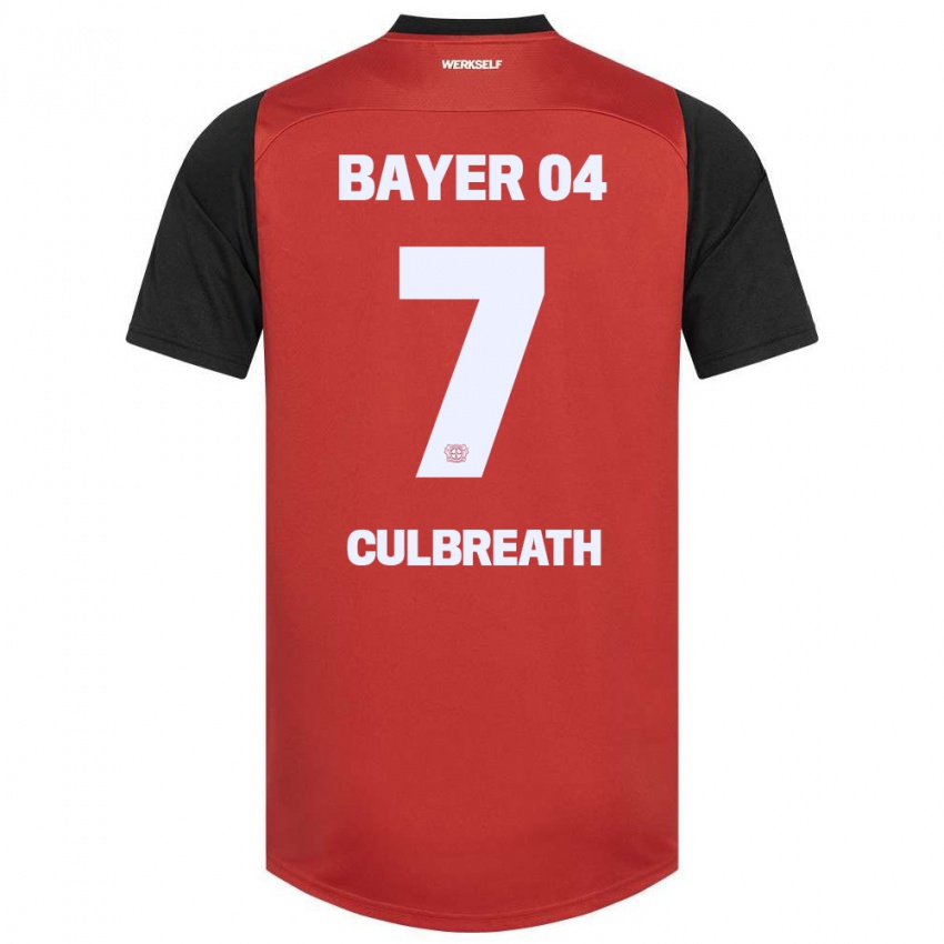 Herren Montrell Culbreath #7 Rot Schwarz Heimtrikot Trikot 2024/25 T-Shirt