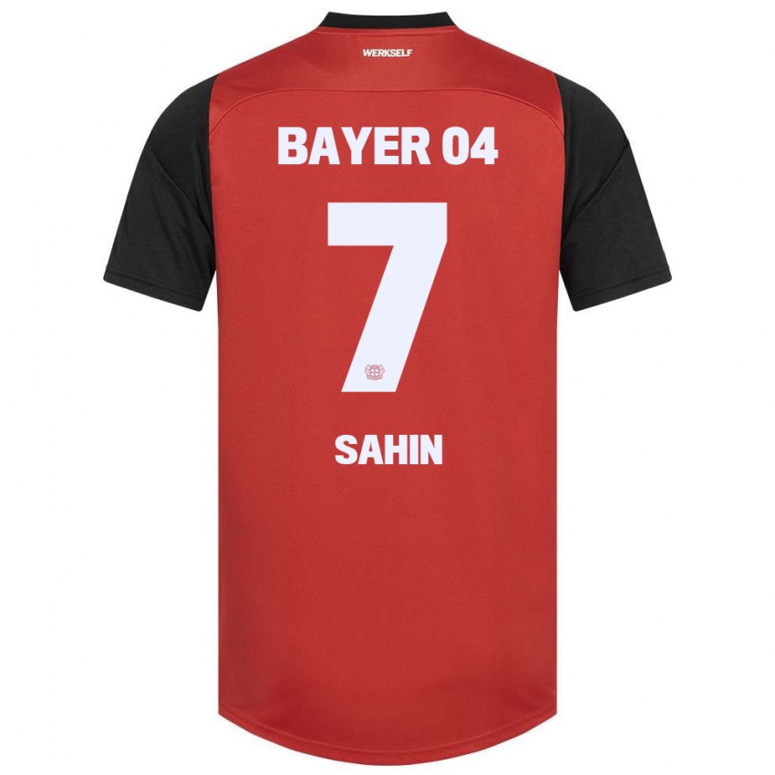 Herren Batuhan Sahin #7 Rot Schwarz Heimtrikot Trikot 2024/25 T-Shirt