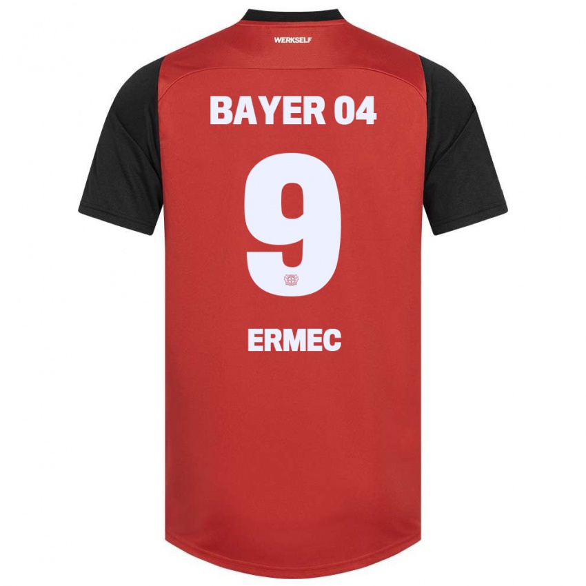 Herren Berkan Ermec #9 Rot Schwarz Heimtrikot Trikot 2024/25 T-Shirt