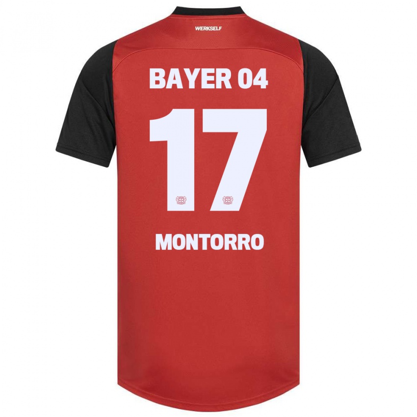 Herren Josuè Montorro #17 Rot Schwarz Heimtrikot Trikot 2024/25 T-Shirt