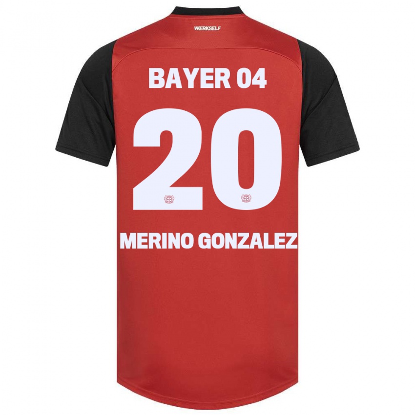 Herren Estrella Merino Gonzalez #20 Rot Schwarz Heimtrikot Trikot 2024/25 T-Shirt