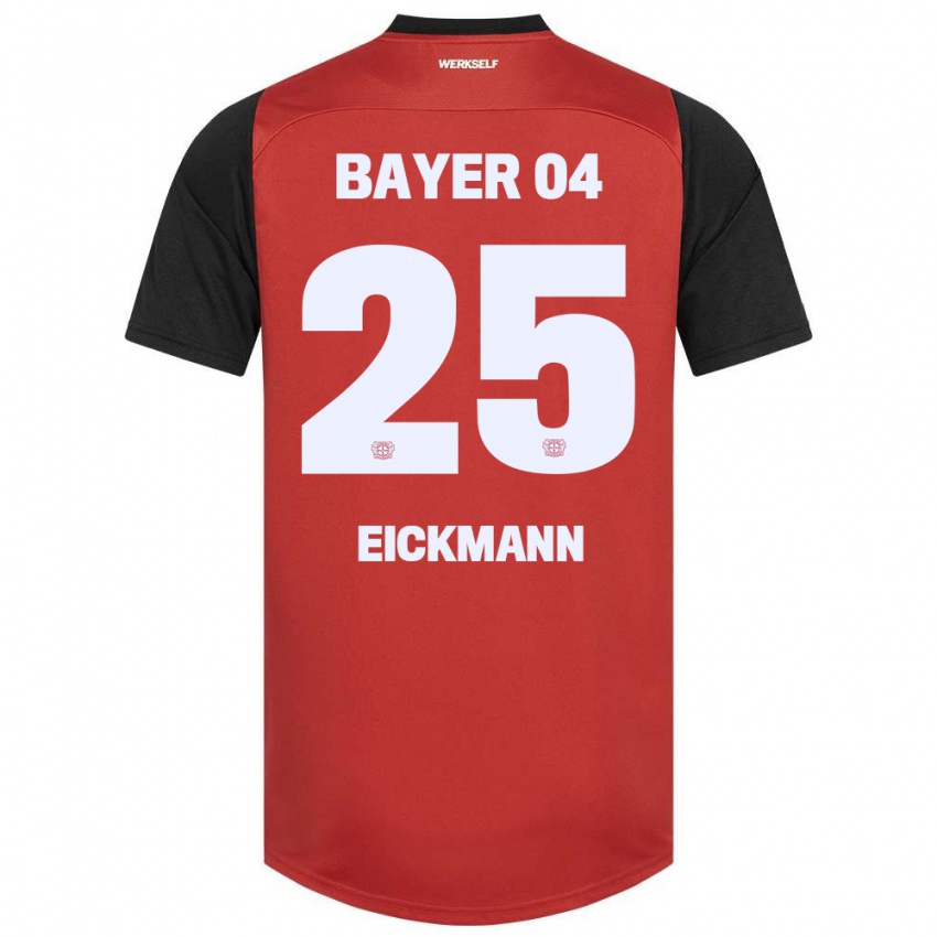 Herren Mia Eickmann #25 Rot Schwarz Heimtrikot Trikot 2024/25 T-Shirt