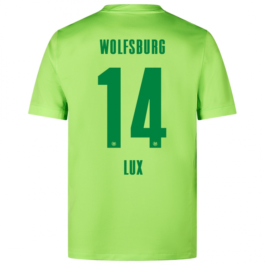 Herren Finn-Marco Lux #14 Fluoreszierendes Grün Heimtrikot Trikot 2024/25 T-Shirt