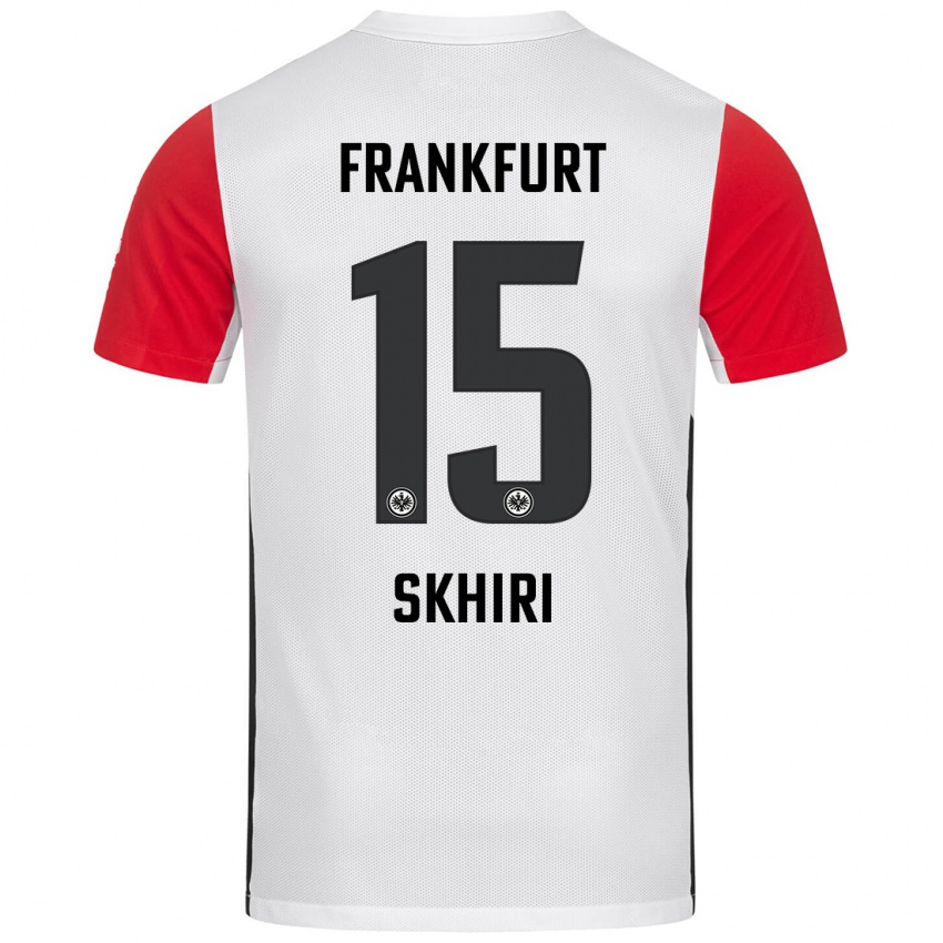 Herren Ellyes Skhiri #15 Weiß Rot Heimtrikot Trikot 2024/25 T-Shirt