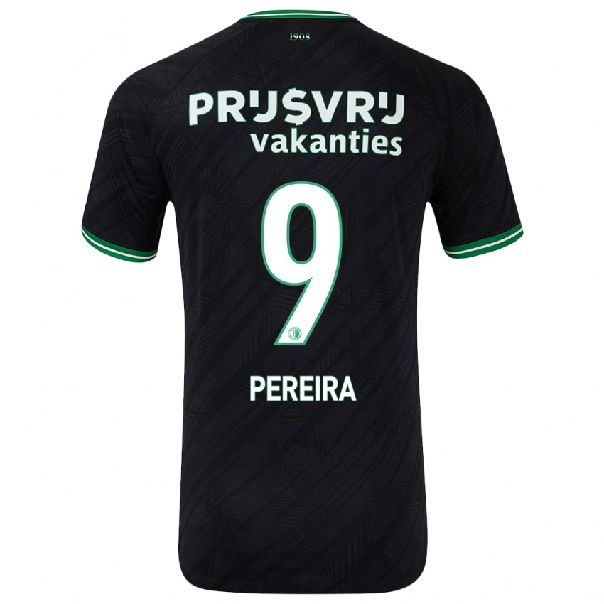 Herren Danilo Pereira #9 Schwarz Grün Auswärtstrikot Trikot 2024/25 T-Shirt