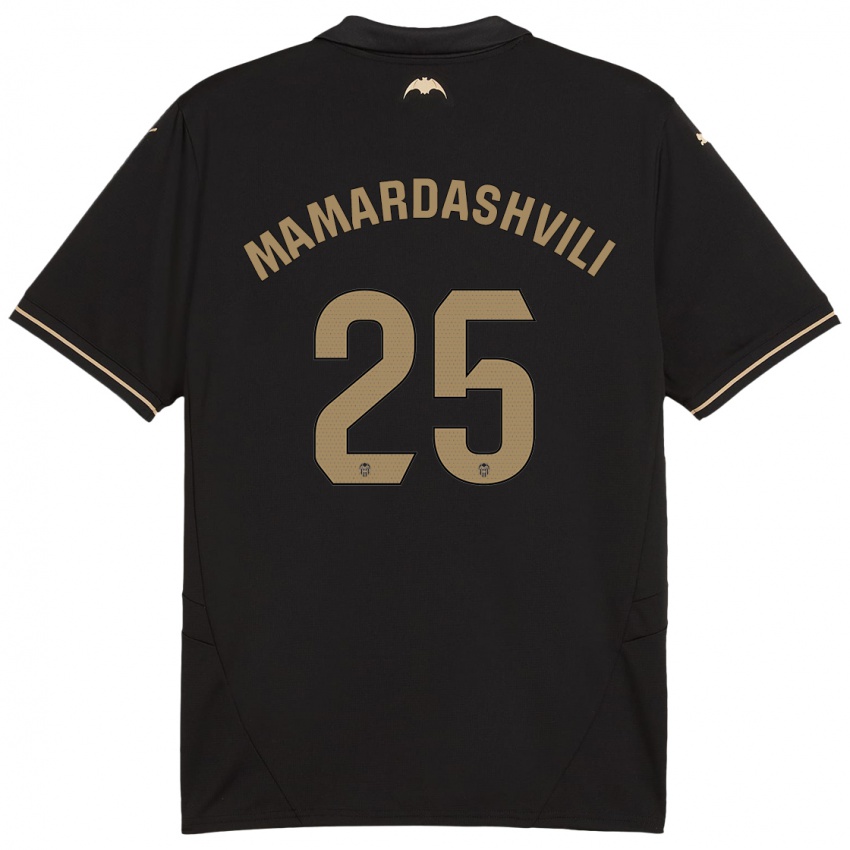 Herren Giorgi Mamardashvili #25 Schwarz Auswärtstrikot Trikot 2024/25 T-Shirt