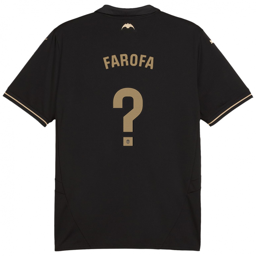 Herren Rodrigo Farofa #0 Schwarz Auswärtstrikot Trikot 2024/25 T-Shirt