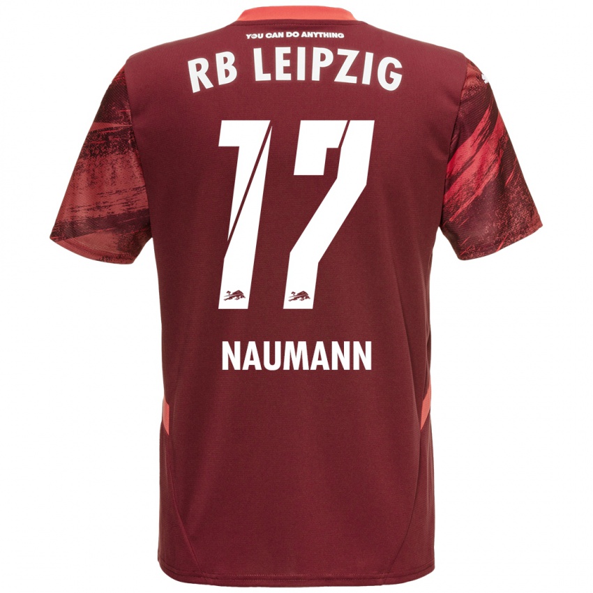 Herren Carlos Naumann #17 Burgunderrot Auswärtstrikot Trikot 2024/25 T-Shirt