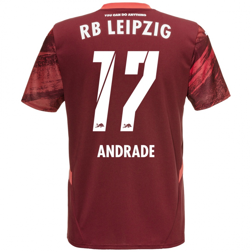 Herren Lydia Andrade #17 Burgunderrot Auswärtstrikot Trikot 2024/25 T-Shirt