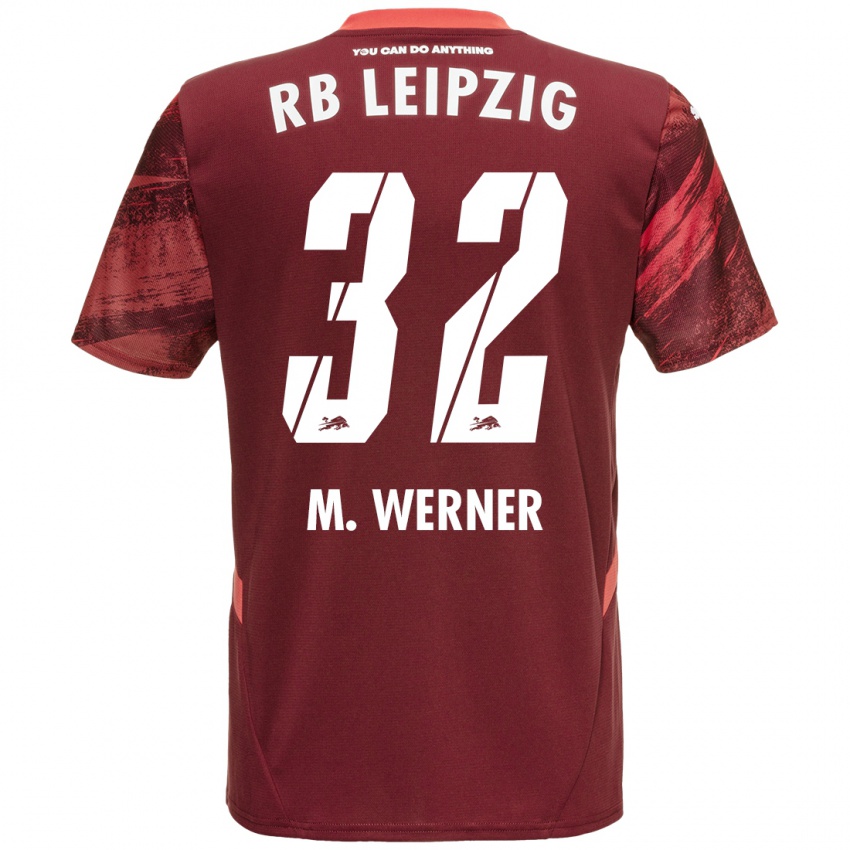 Herren Mia Werner #32 Burgunderrot Auswärtstrikot Trikot 2024/25 T-Shirt