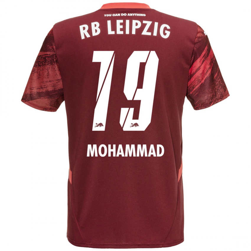 Herren Sammy Mohammad #19 Burgunderrot Auswärtstrikot Trikot 2024/25 T-Shirt