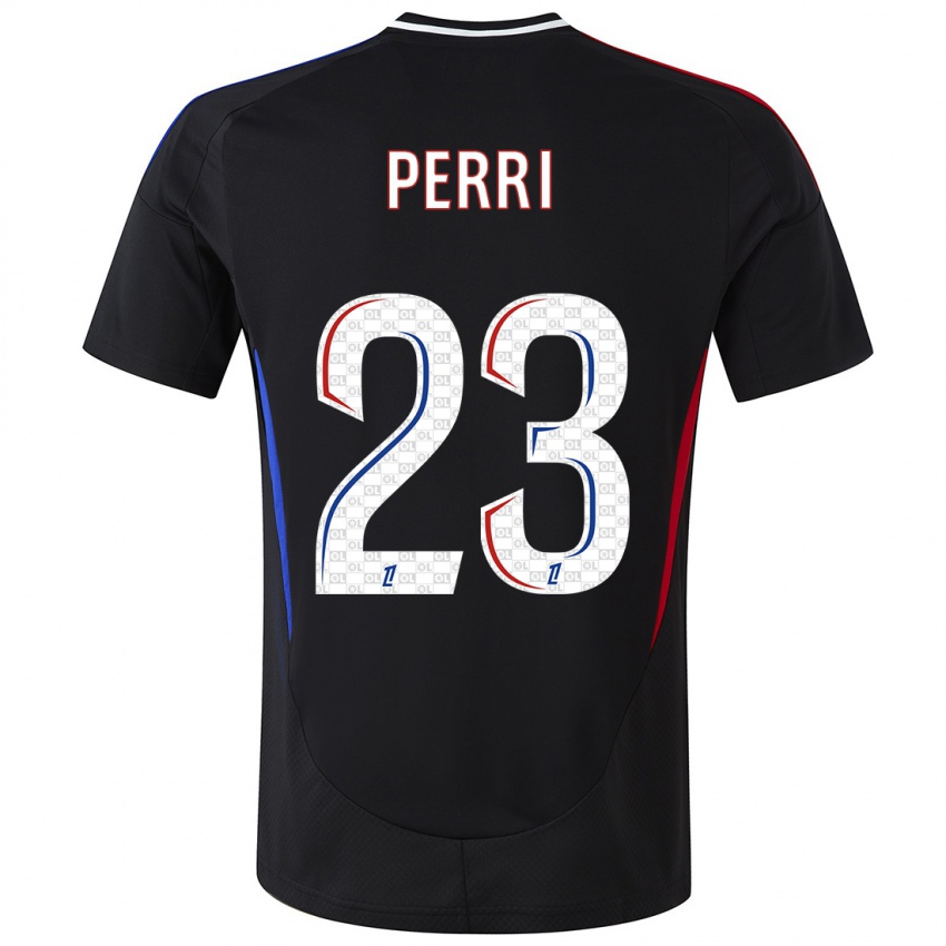 Herren Lucas Perri #23 Schwarz Auswärtstrikot Trikot 2024/25 T-Shirt