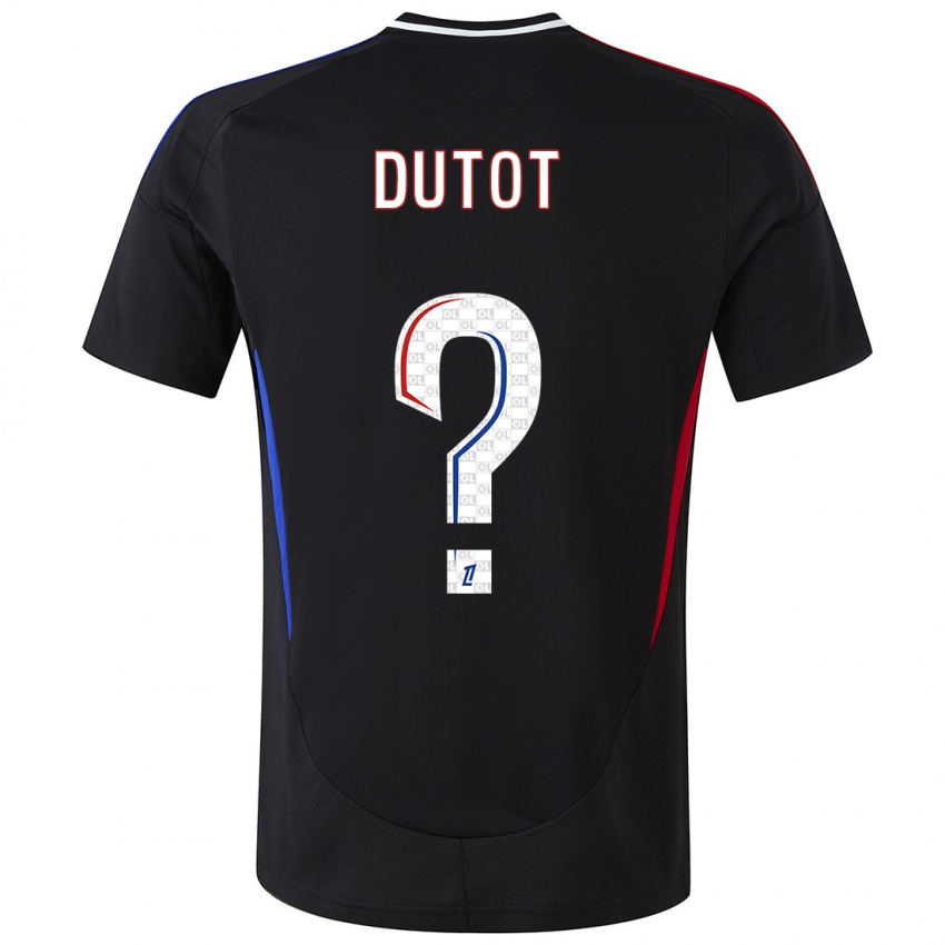 Herren Timothée Dutot #0 Schwarz Auswärtstrikot Trikot 2024/25 T-Shirt