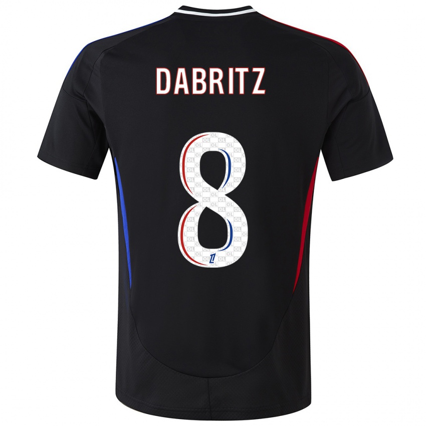 Herren Sara Däbritz #8 Schwarz Auswärtstrikot Trikot 2024/25 T-Shirt