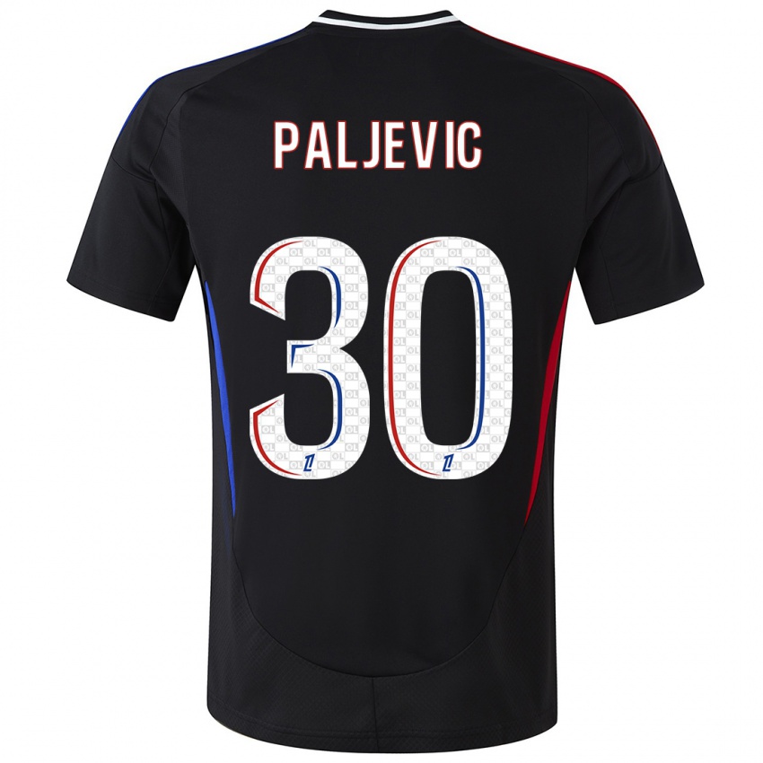 Herren Alyssia Paljevic #30 Schwarz Auswärtstrikot Trikot 2024/25 T-Shirt